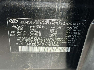 2021 Hyundai SANTA FE SEL