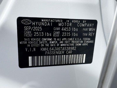 2026 Hyundai SONATA SEL Sport