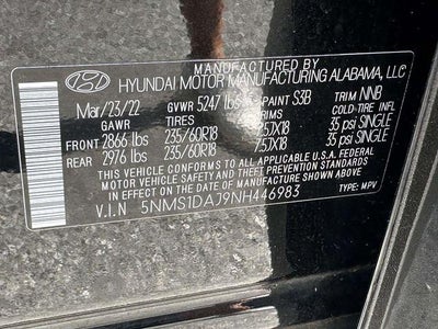 2022 Hyundai SANTA FE SE