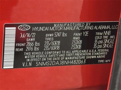 2022 Hyundai SANTA FE SEL