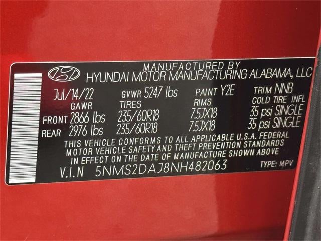 2022 Hyundai SANTA FE SEL