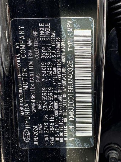 2024 Hyundai TUCSON HYBRID Limited