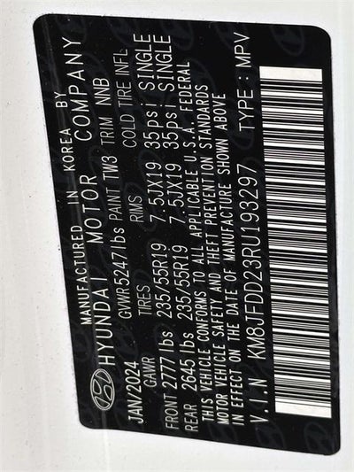 2024 Hyundai TUCSON PLUG-IN HYBRID Limited