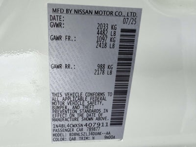 2025 Nissan Altima SR AWD