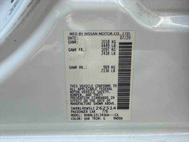 2020 Nissan Altima SL Intelligent AWD