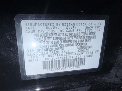 2024 Nissan Versa 1.6 SR