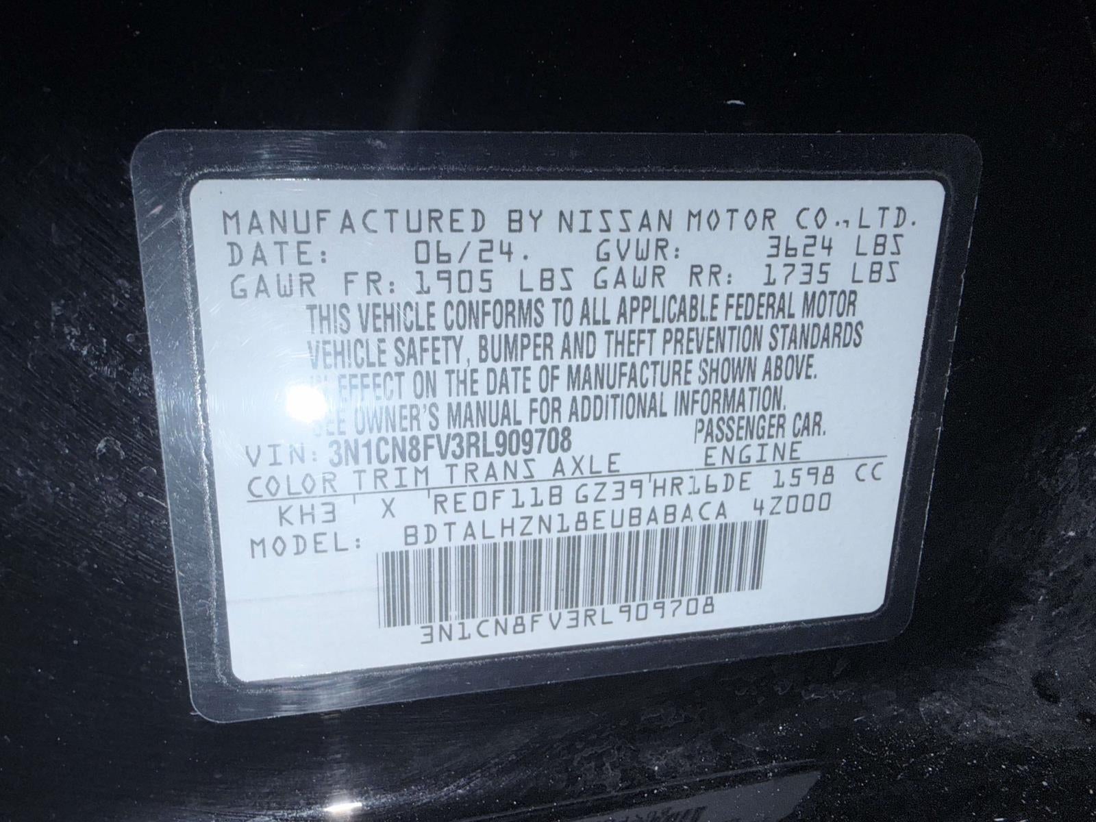 2024 Nissan Versa 1.6 SR