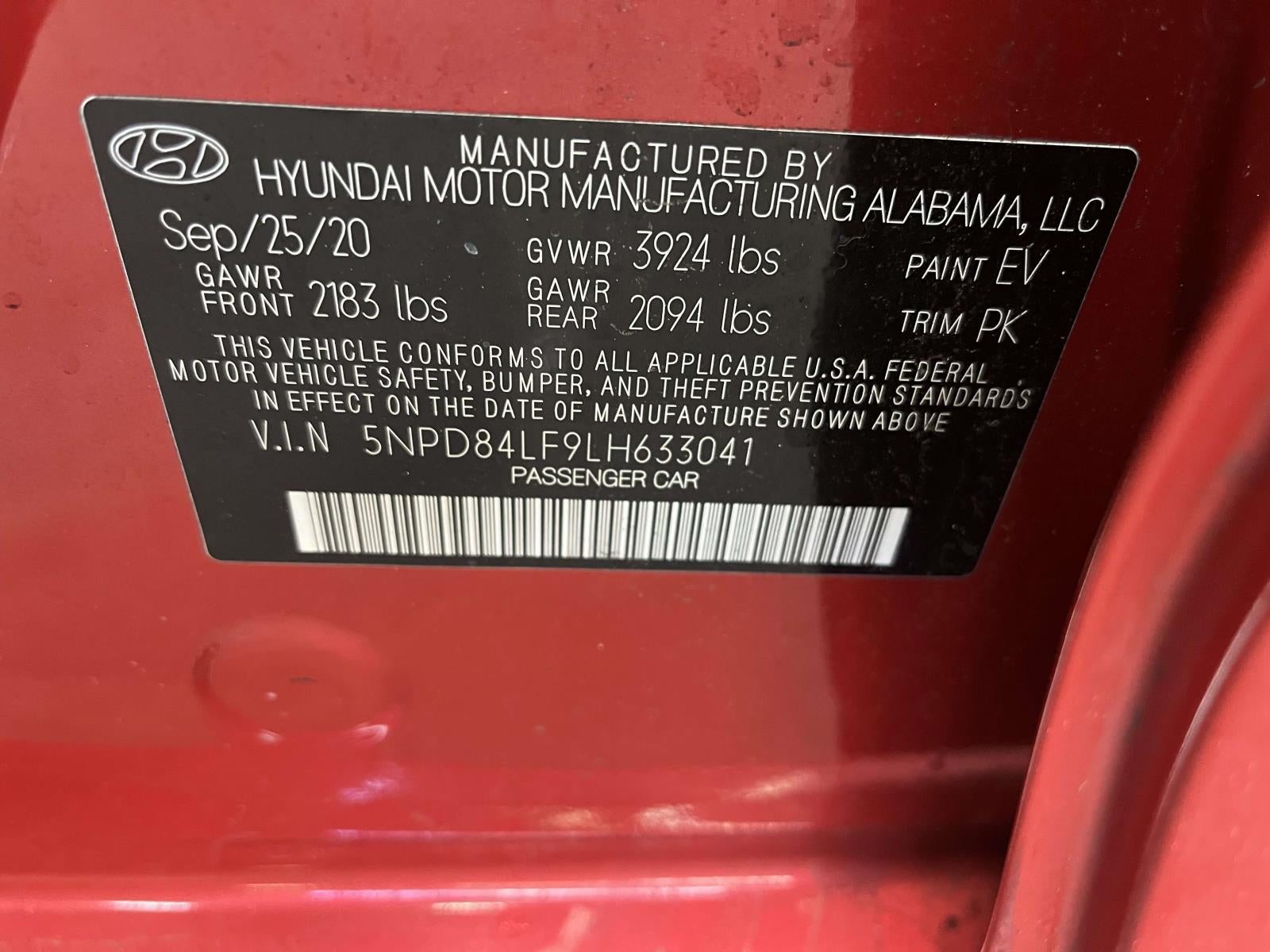 2020 Hyundai ELANTRA SEL