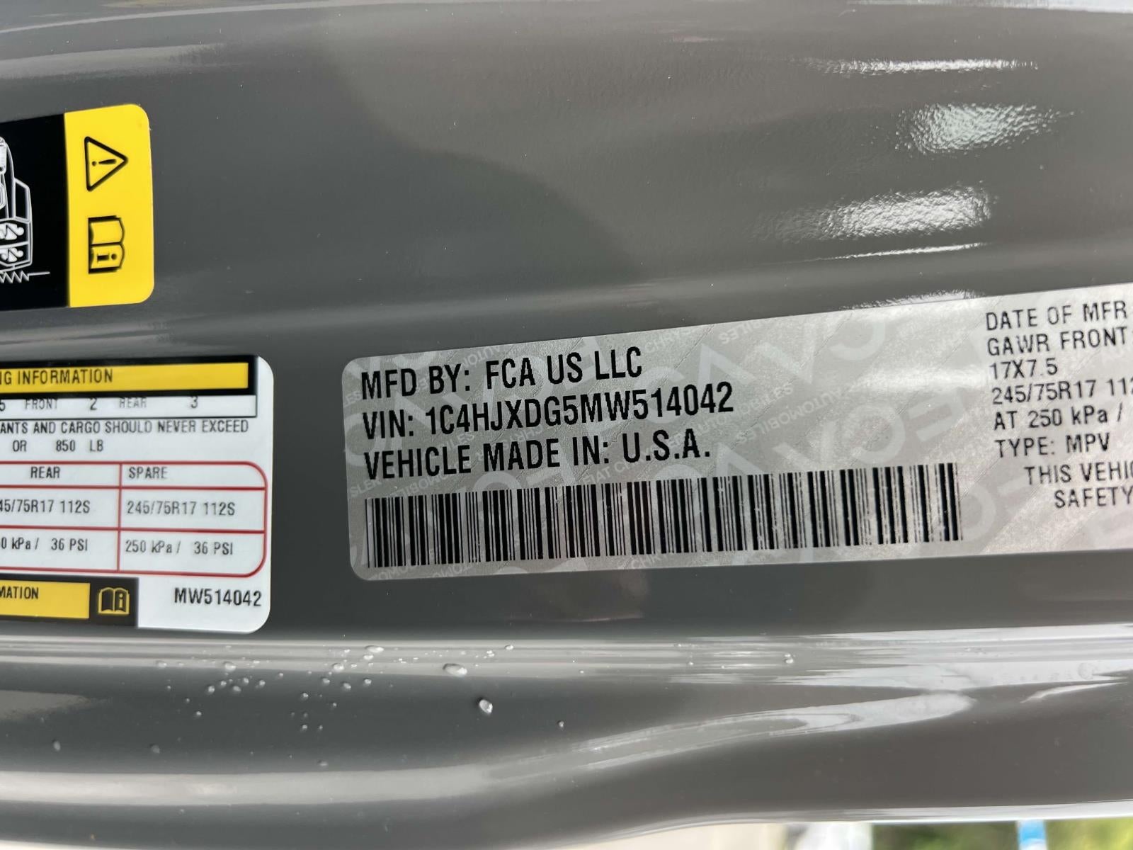 2021 Jeep Wrangler Unlimited Sport S 4x4