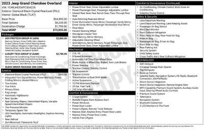 2023 Jeep Grand Cherokee Overland 4x4
