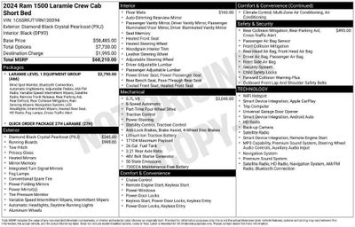 2024 RAM 1500 Laramie Crew Cab 4x4 5'7' Box