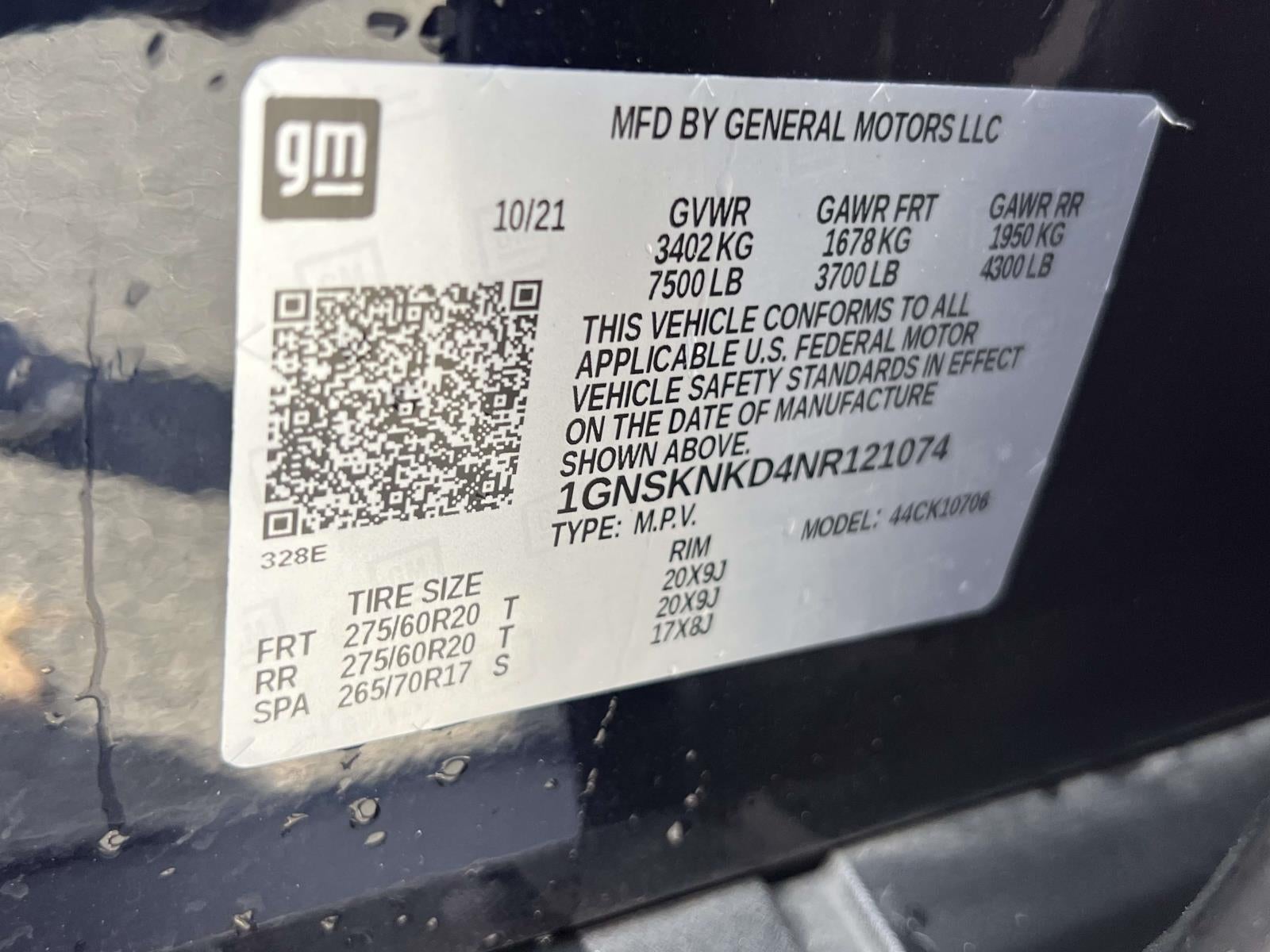 2022 Chevrolet Tahoe 4WD LT