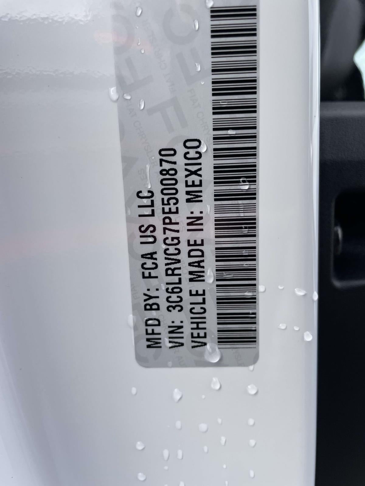 2023 RAM ProMaster 2500 Cargo Van High Roof 136' WB