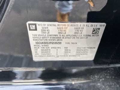 2015 Chevrolet Silverado 1500 2LZ