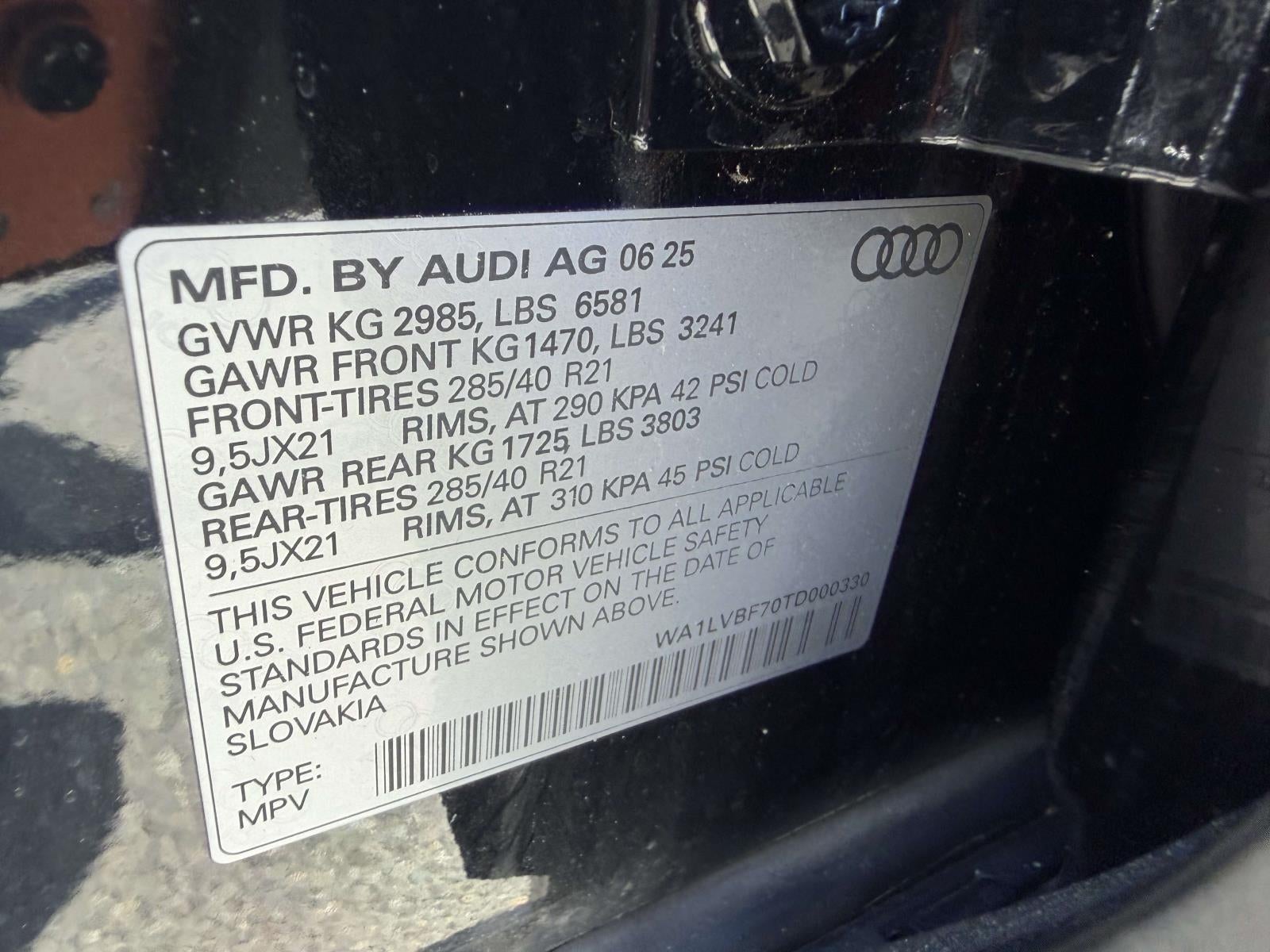 2026 Audi Q7 Premium Plus TFSI quattro tiptronic