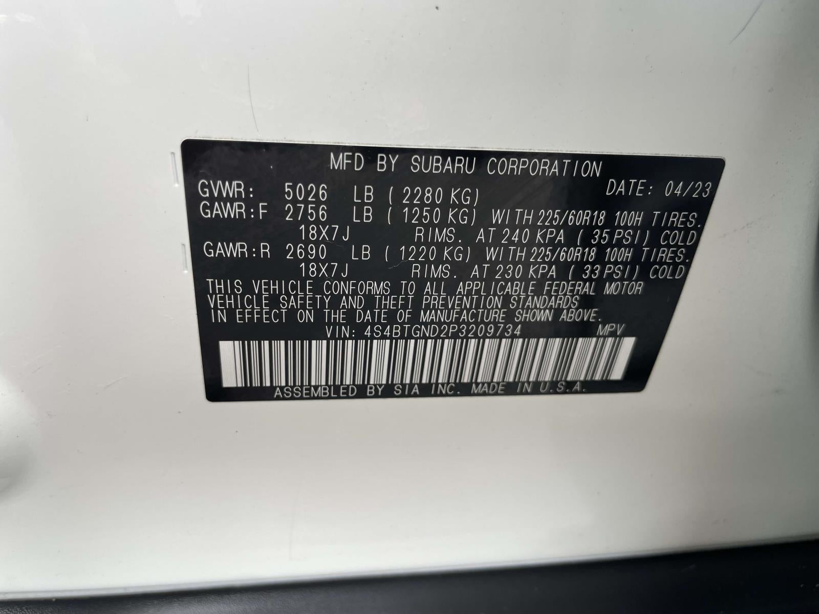 2023 Subaru Outback Limited XT