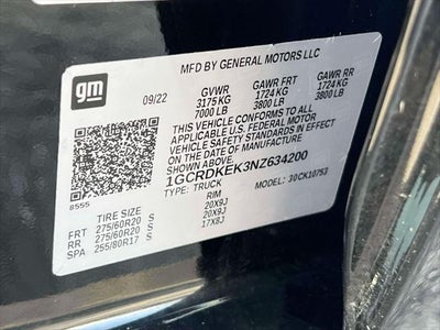 2022 Chevrolet Silverado 1500 LT (2FL)