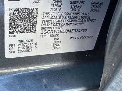 2021 Chevrolet Silverado 1500 LT